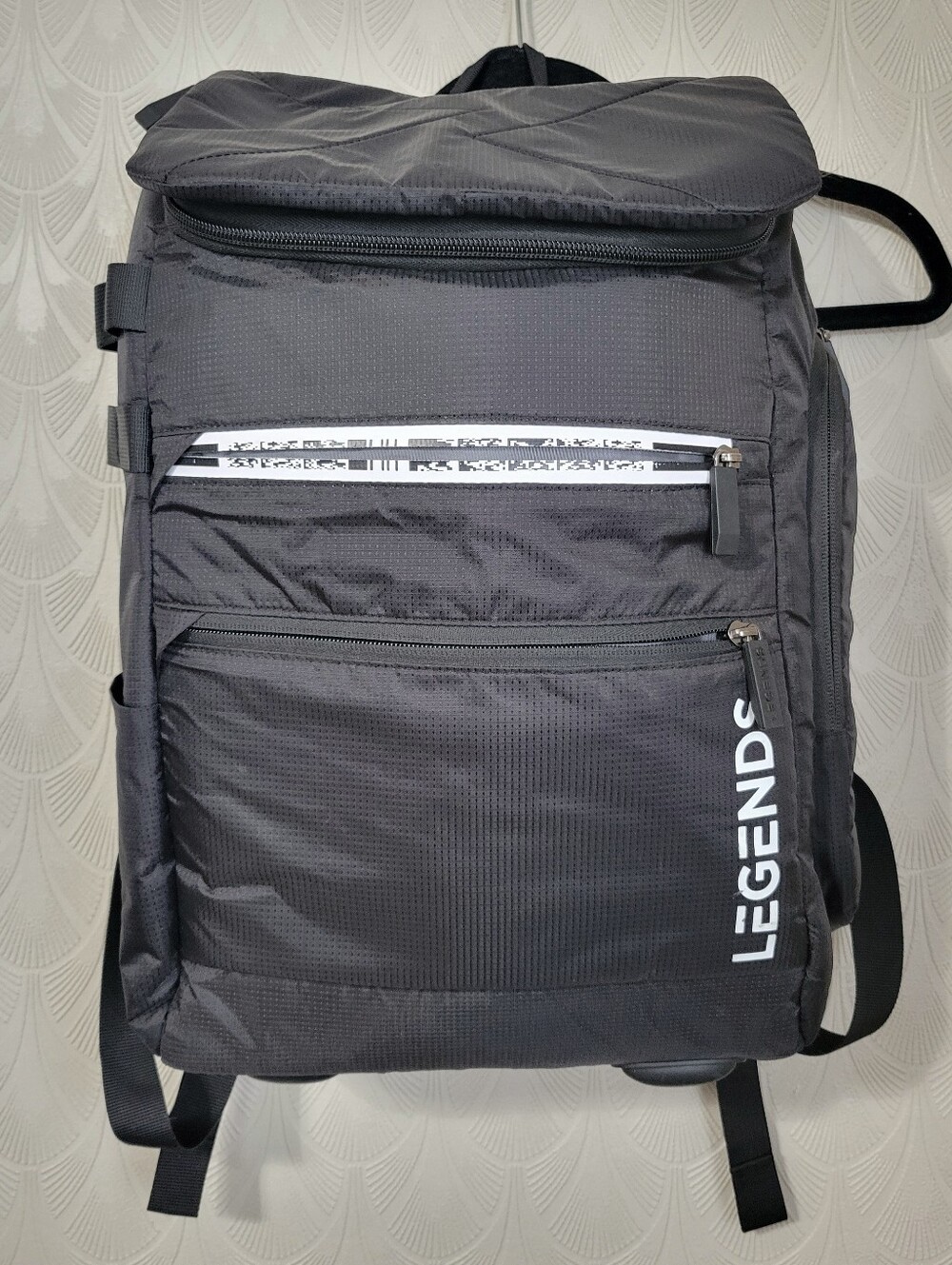 Legends Adult Black Backpack Activewear Laptop Travel Sports Athletic Workout